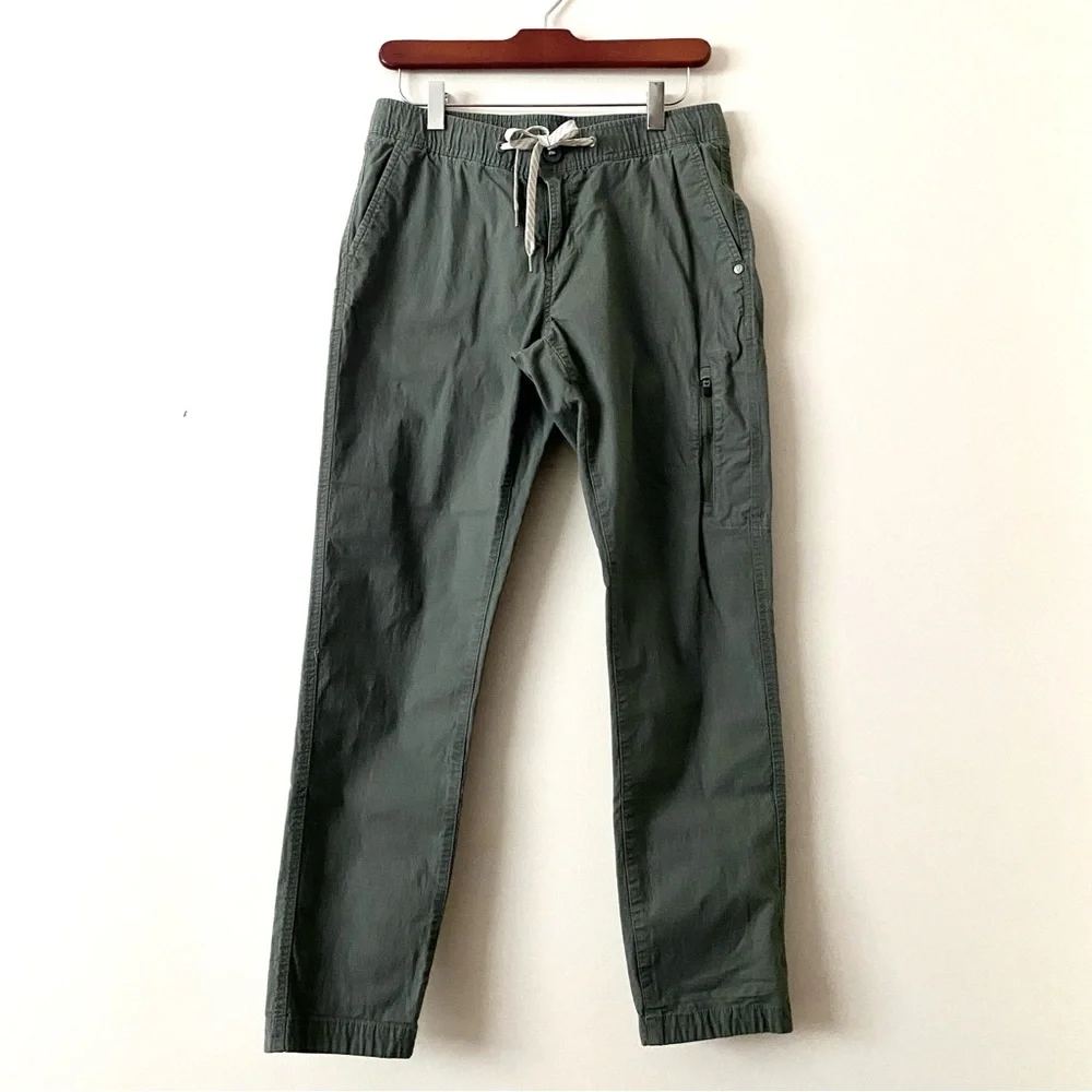 Vuori Ripstop Army Green Active Hiking Camping Pants Size S - Picture 3 of 12